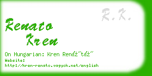 renato kren business card